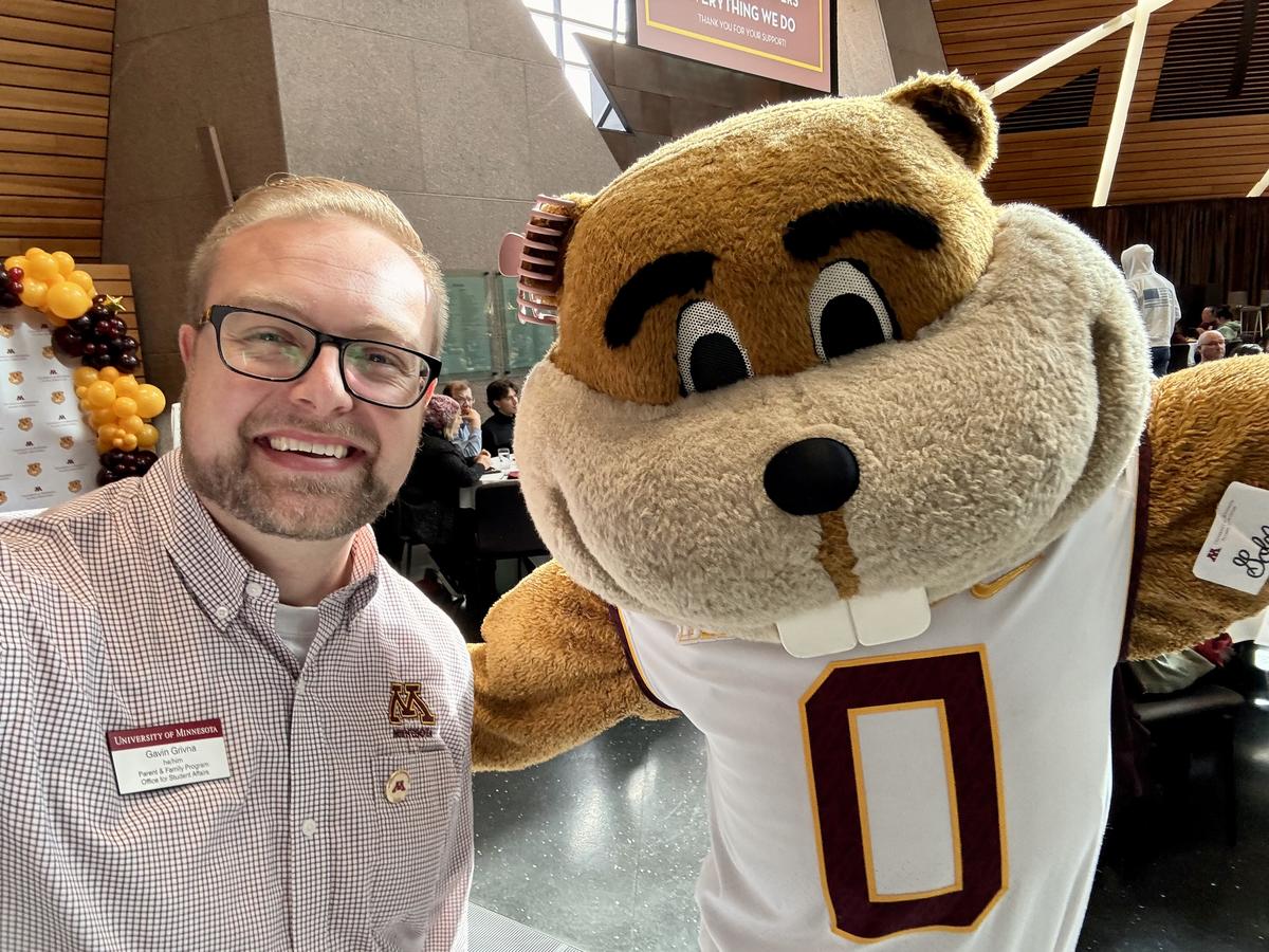 PFN staff with Goldy Gopher mascot