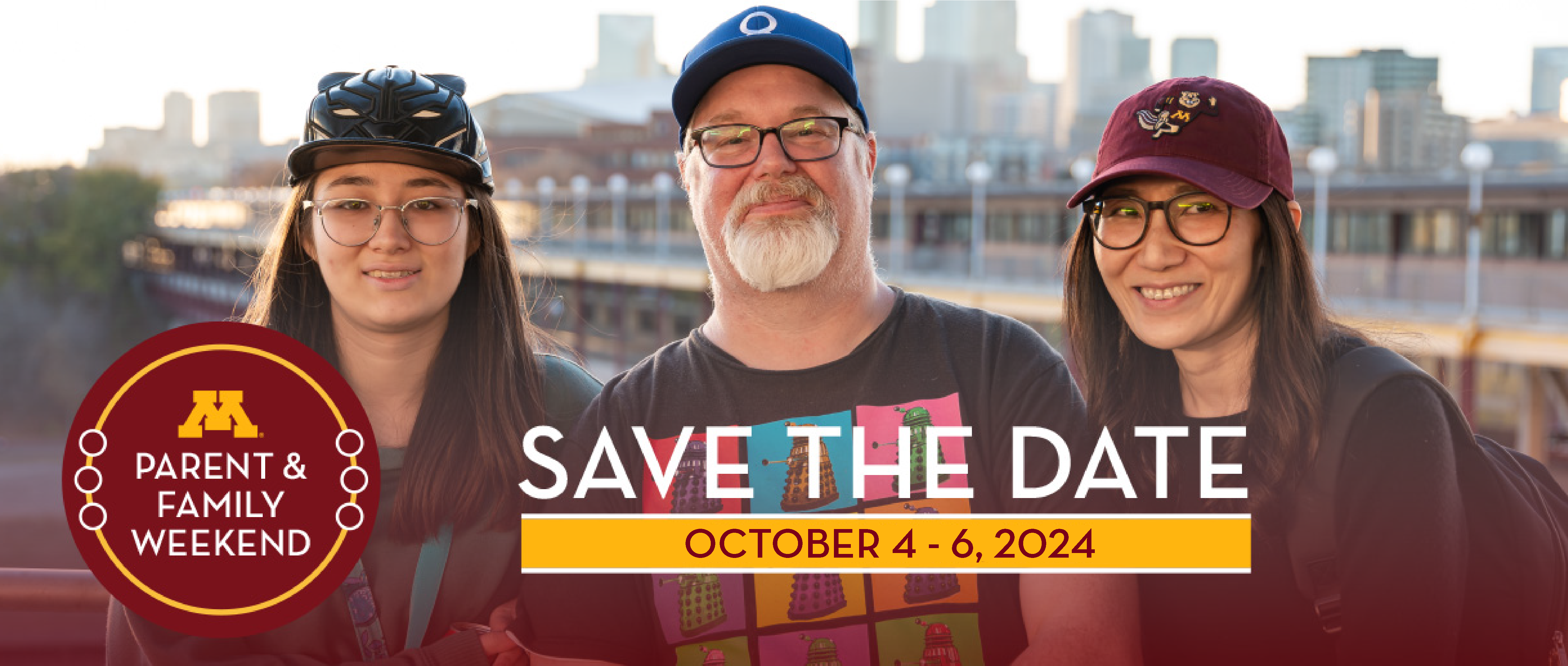 Save the date: Parent & Family Weekend will be October 4-6, 2024.